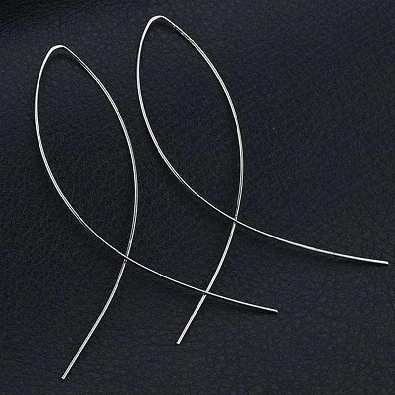 

High Quality Statement Simplicity Handmade Fish Shaped Drop Earrings for Women Jewelry Copper Wire Geometric Brinco new earrings