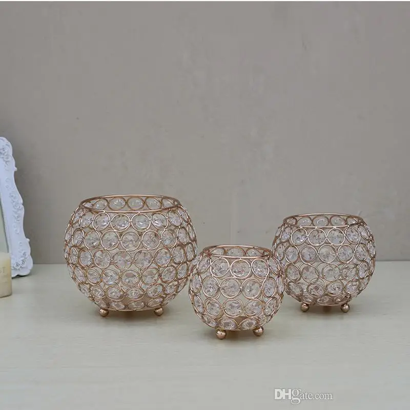 Хрустальный чайный светильник подсвечники для свадебного стола Центральная