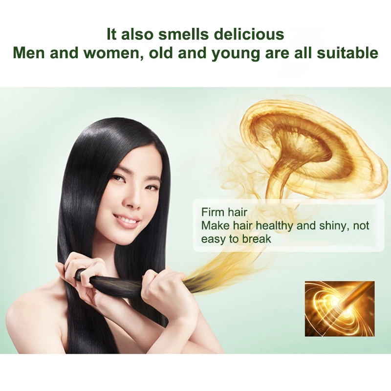 60 мл имбирный шампунь против выпадения волос сыворотка для роста контроль масла