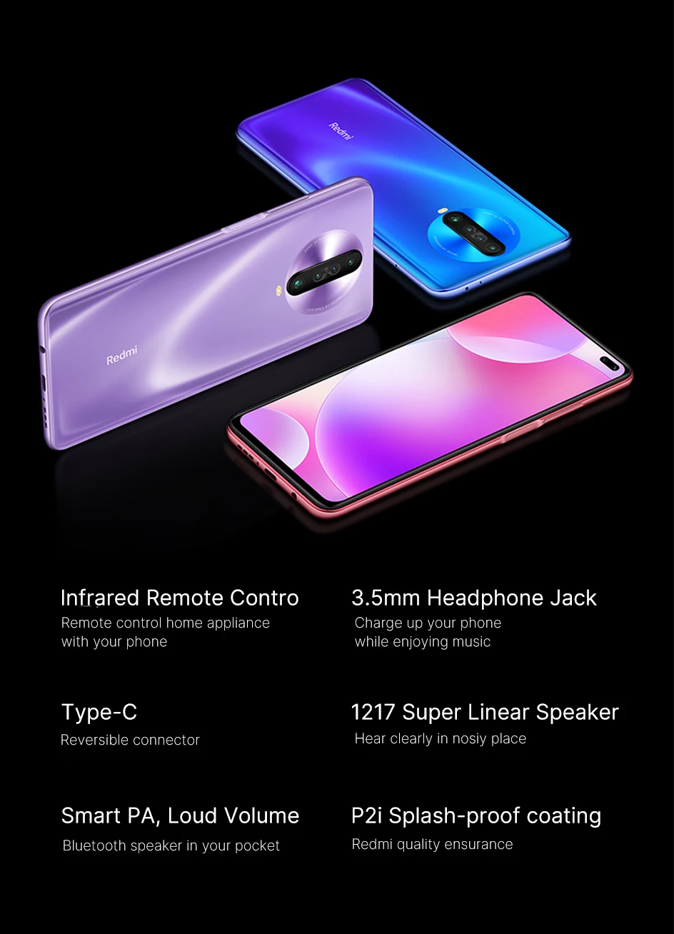 Xiaomi Redmi K30 4G серия предпродажный Snapdragon 730G 1201Hz жидкий дисплей NFC ИК-контроль 6,67 “экран 5G серия открытые продажи в