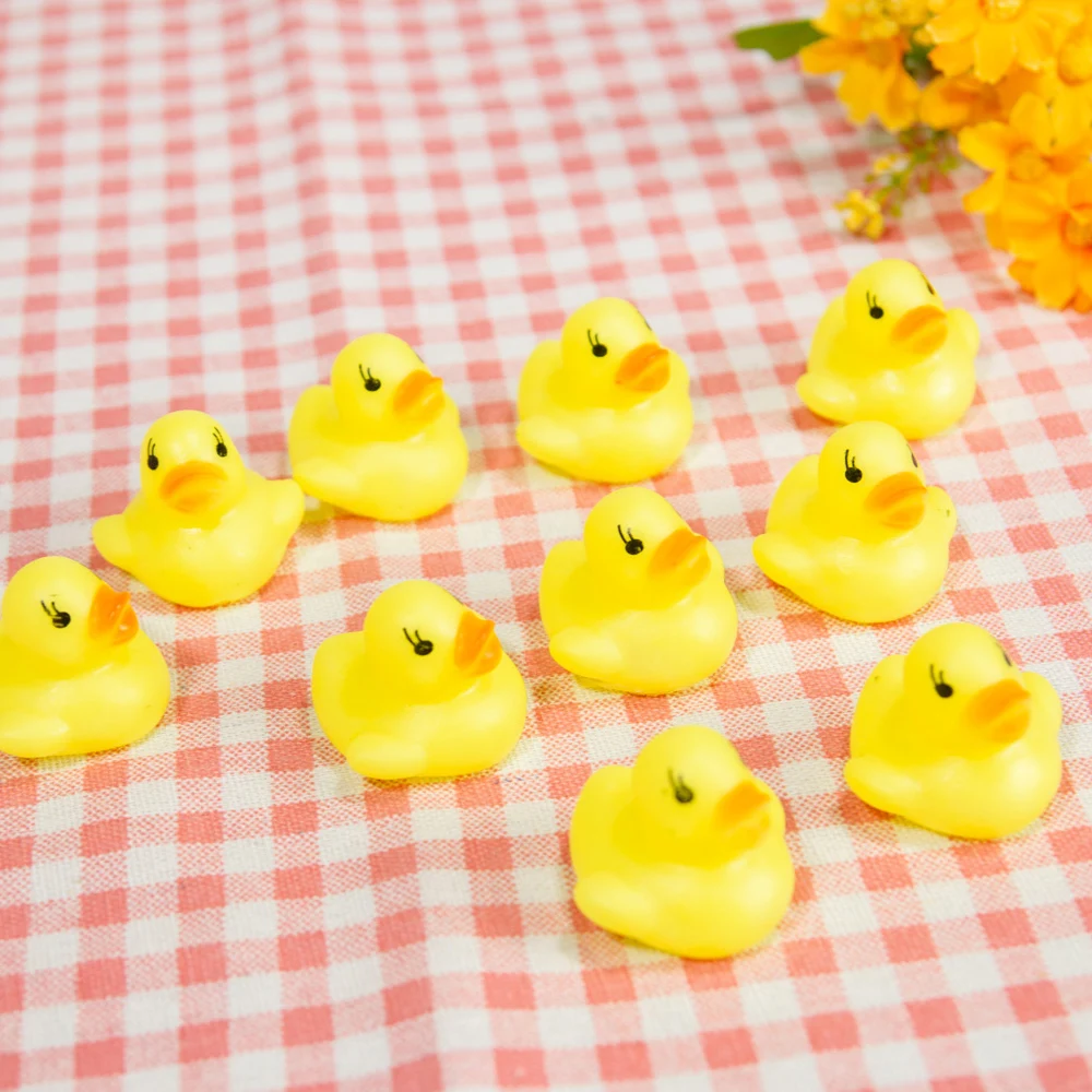 20 шт./лот Kawaii Детские плавающие пищащие резиновые утки детские игрушки для