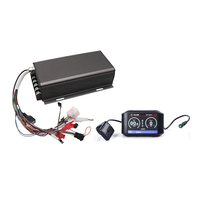 

Sabvoton 48V 60V 72V 100A 2KW 3KW Bldc Ebike Scooter Motor Controller SVMC72100 With Colorful 750C TFT Display Meter