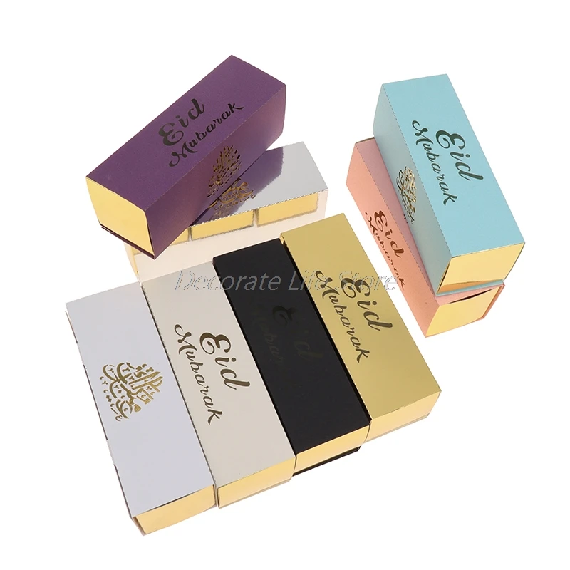 

10pcs/set Eid Mubarak Candy Box Ramadan Decorations for Home Islam Muslim Party