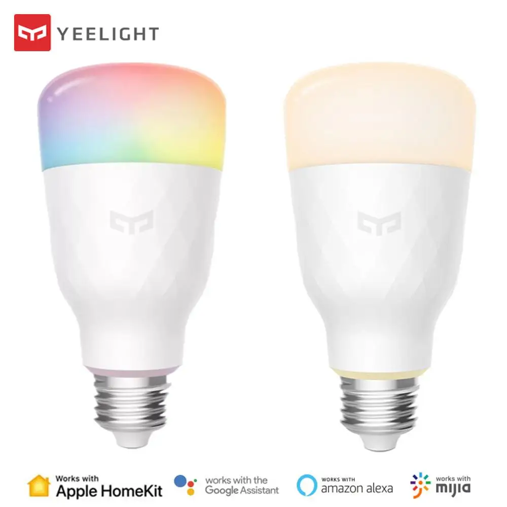 Xiao mi Yeelight умный светодиодный цветной лампочка 800 люмен WiFi защита глаз 8,5 Вт E27 Лампа-лимон для mi Home App Apple Homekit RGB iOS