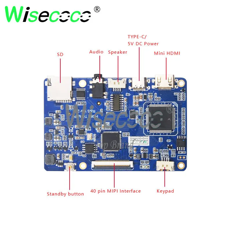 Для raspberry pi 5 дюймов 1080p ips сенсорная панель с платой контроллера HDMI типа c