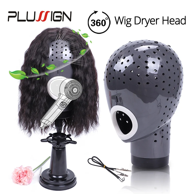 Wig Dryer Head With Holes Special Heat Resistant Hair Stand To Dry Natural Hair Lace Front Wigs Lazy Artifact Mannequin Head