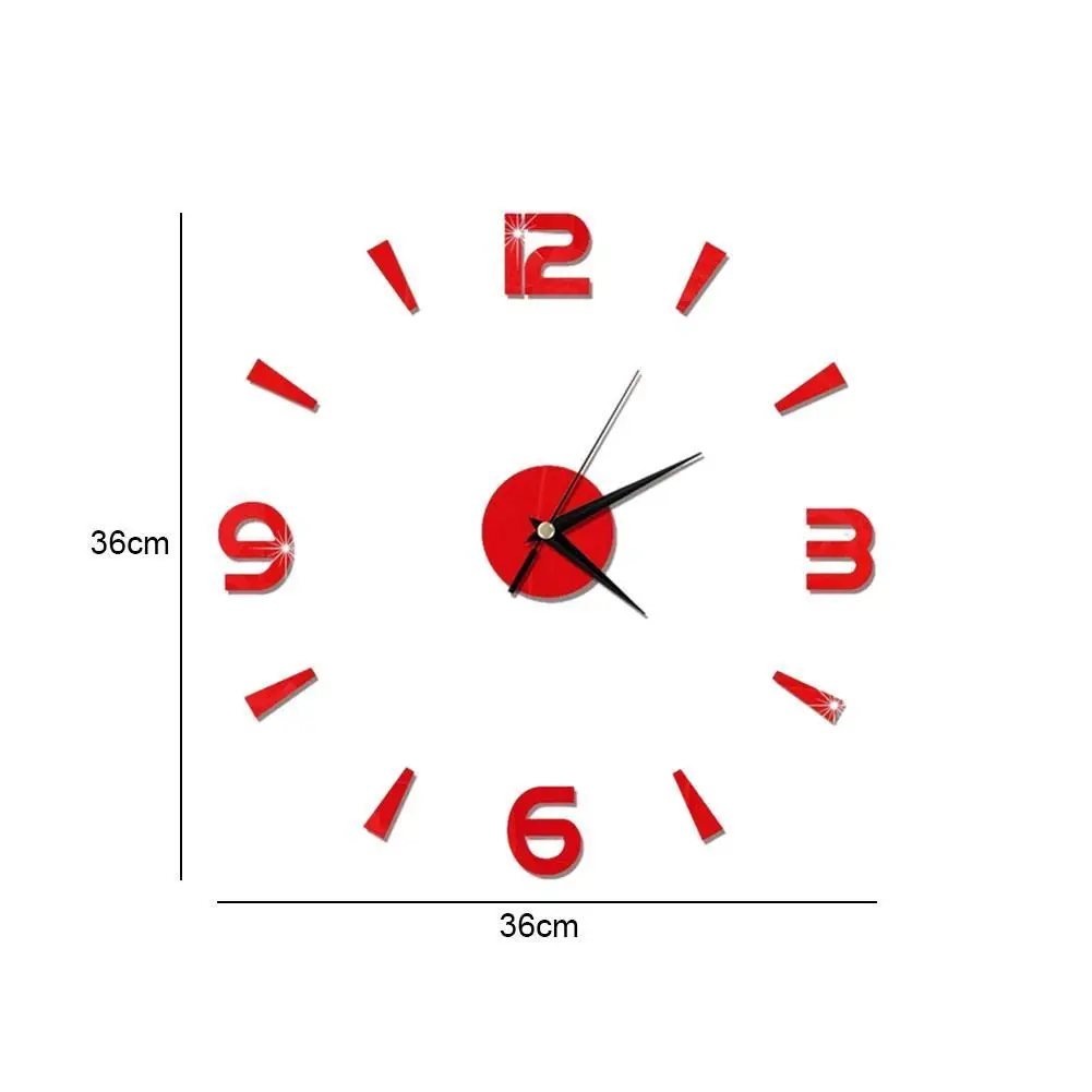 

3d Acrylic Mirror Wall Clock Diy Quartz Watch Still Clocks Living Room Modern Home Life Decoration Stickers R9Y0