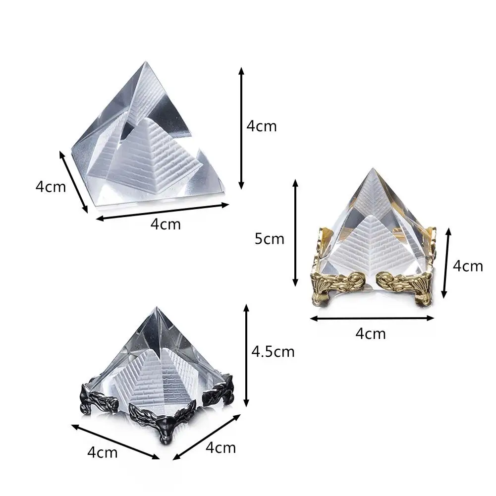 Новинка 2021 пирамида из кварцевого хрустального стекла K9 AAA резная египетского