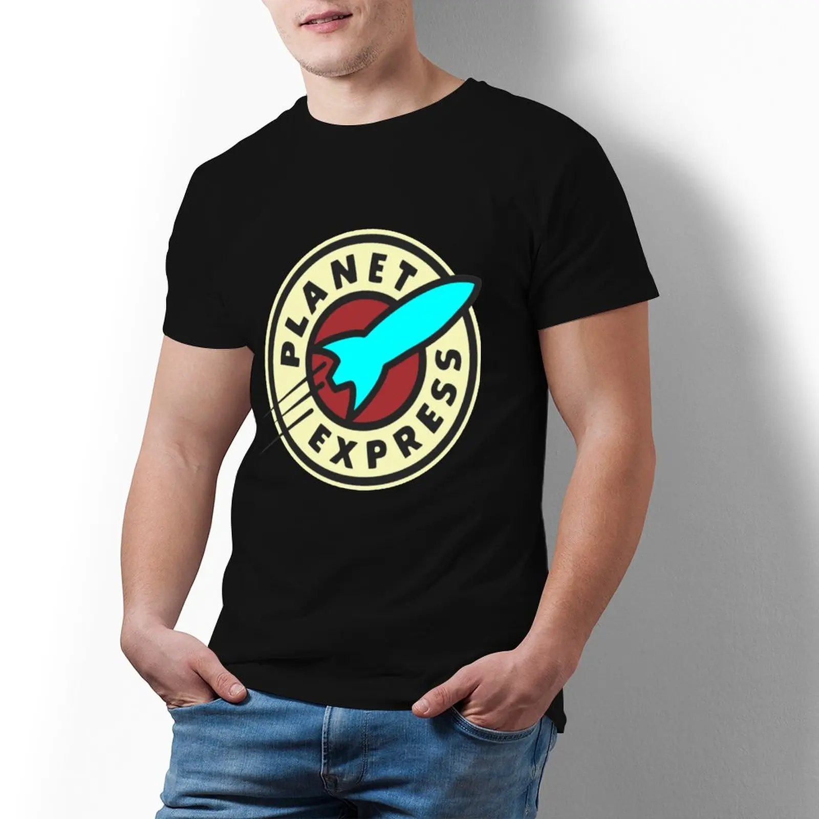 

Planet Express T-Shirt Streetwear Casual Cotton T Shirt Printed Short Sleeves Tee Shirt Male 3xl
