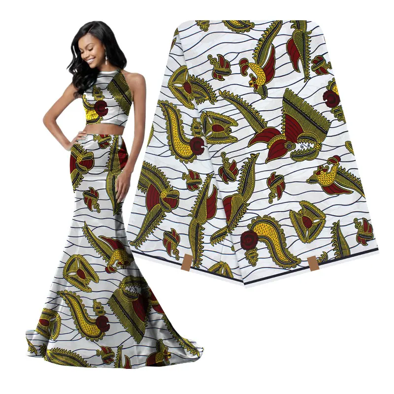 

Wholesale 100% cotton veritable Ankara wax fabric high quality guaranteed wax prints fabric African wax H200401