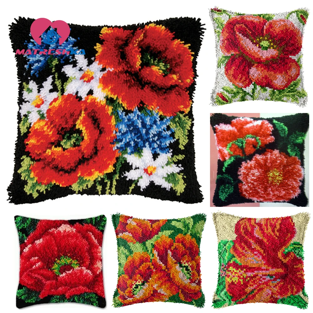 Цветы ковер вышивка подушка для вышивки крестиком сделай сам коврики защелка