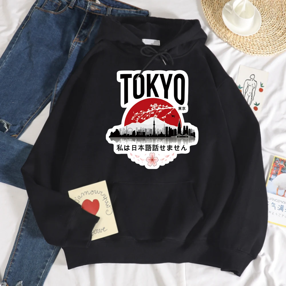 

Женская толстовка с капюшоном в японском стиле Харадзюку, весенняя одежда в стиле «I Don't Talk», худи свободного покроя с креативным принтом, уд...