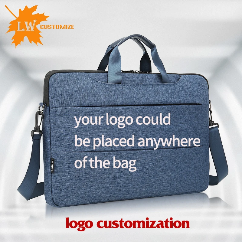 Водонепроницаемый нейлоновый деловой портфель с логотипом для мужчин|Мужские