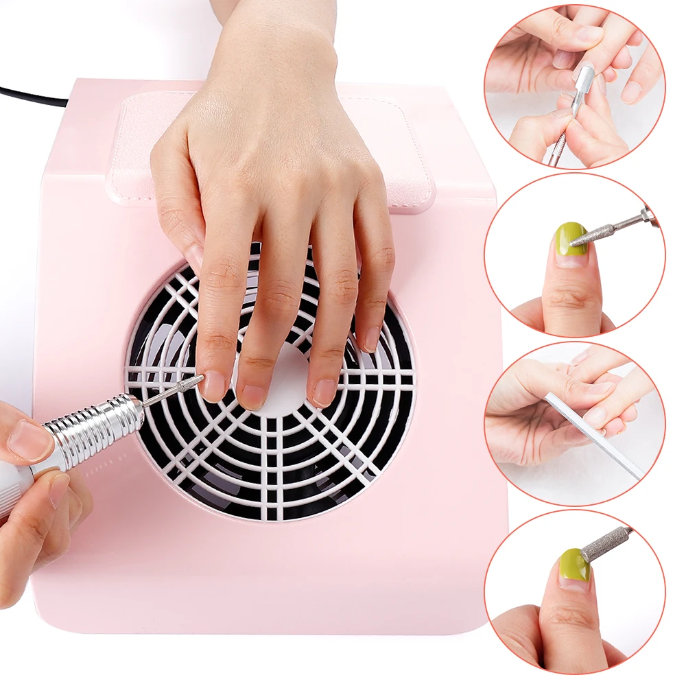 

40W nail vacuum cleaner fan vacuum cleaner nail machine tool dust bag nail salon tool