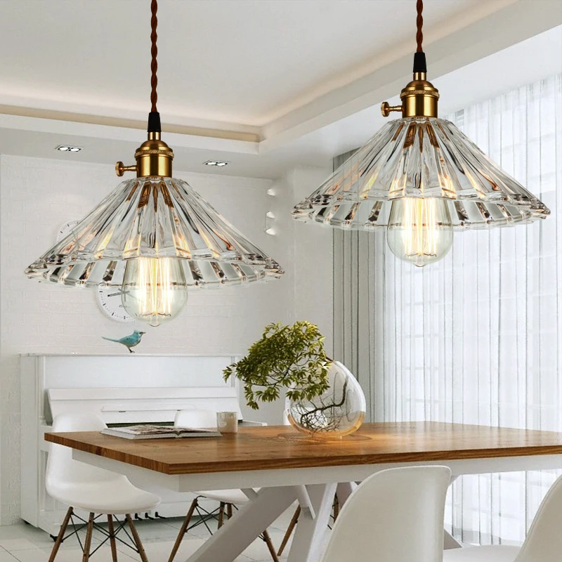 LUKLOY Подвесные светильники Освещение столовой Живой Свет Подсветка Современное освещение стеклянный.