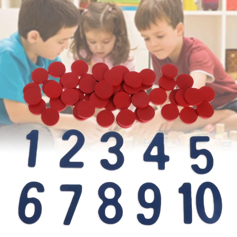 

Монтессори карты счетчик учебное пособие школьные математические Homeschool учебная игрушка