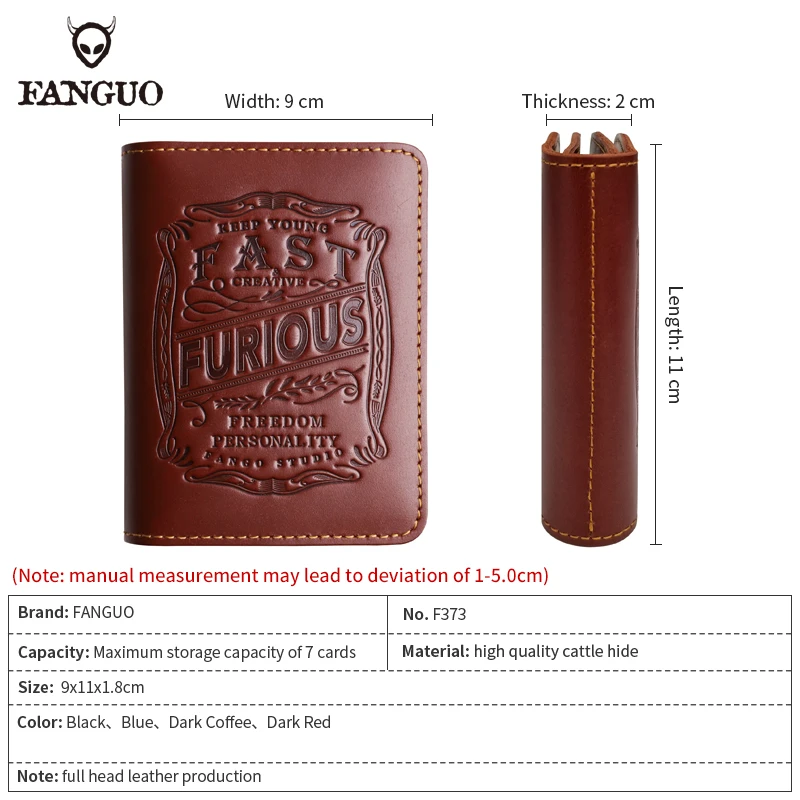 Handmade Drive License Holder Bag Genuine Leather Card Slot Case Portable Credit Cards ID Card Wallet