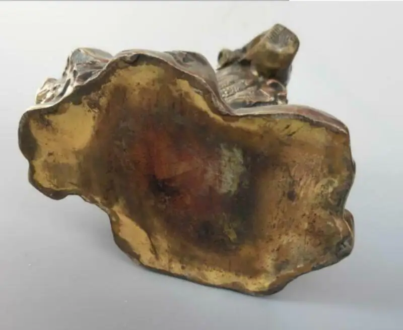 Китайская статуя из чистой латуни с изображением бога доктора солнца Си миао |