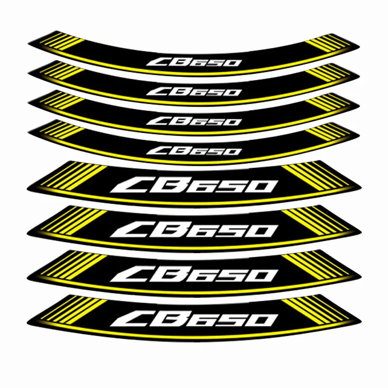 Новый мотоцикл 8X толстый край внешний обод наклейки полоса колесные для HONDA CB650 cb