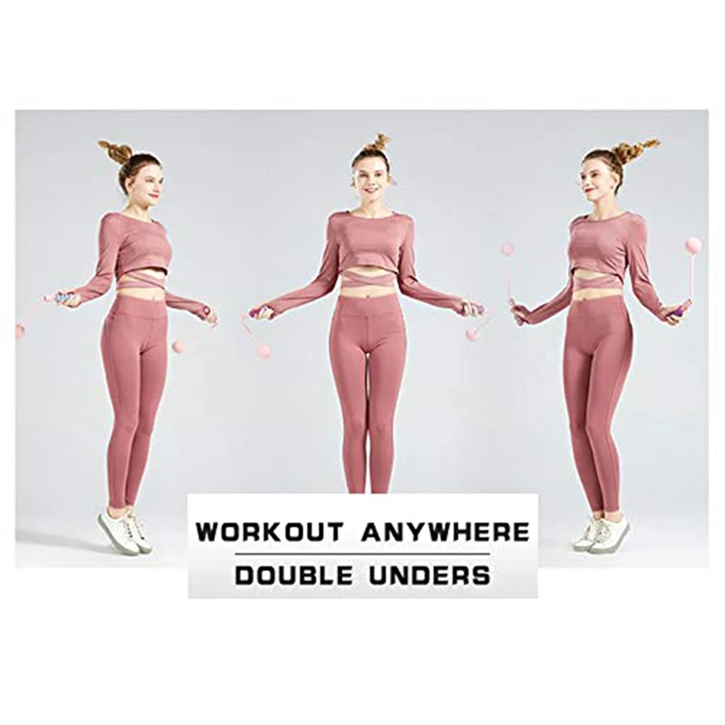 

Jump Rope Weighted Cordless Training Ropeless Bod Rope for Fitness Length Adjustable Skipping Rope Sponge Handles