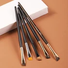 Профессиональная угловая кисть для бровей, супертонкая, для контурирования бровей, маленькая, Высококачественная подводка для бровей, инструменты для макияжа