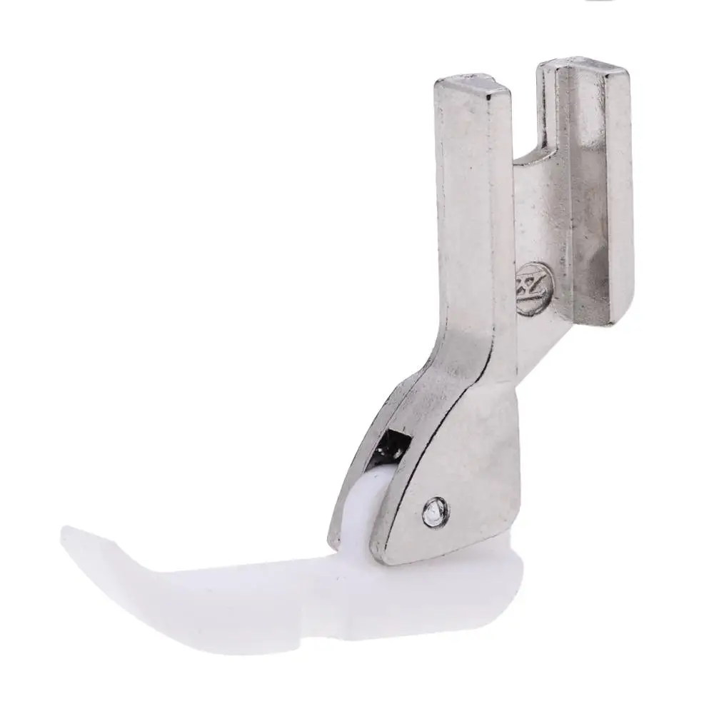 Швейная машина закрытый стежок Пластик стопы на одной стороне лапка для вшивания