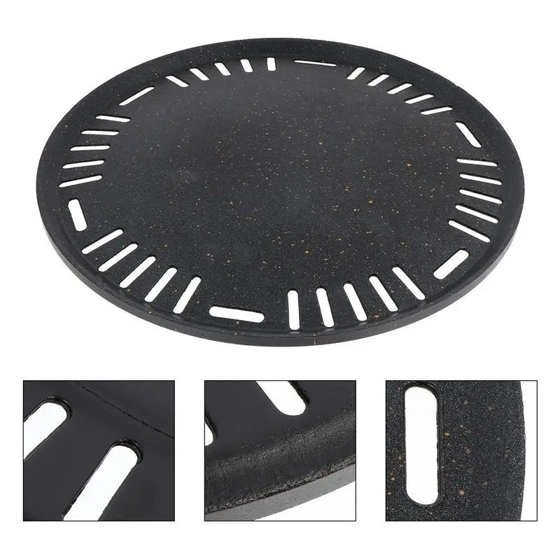 

1Pc Barbecue Frying Grill Pan Non-Stick Grill Meat Plate Barbecue Drain Oil Pan