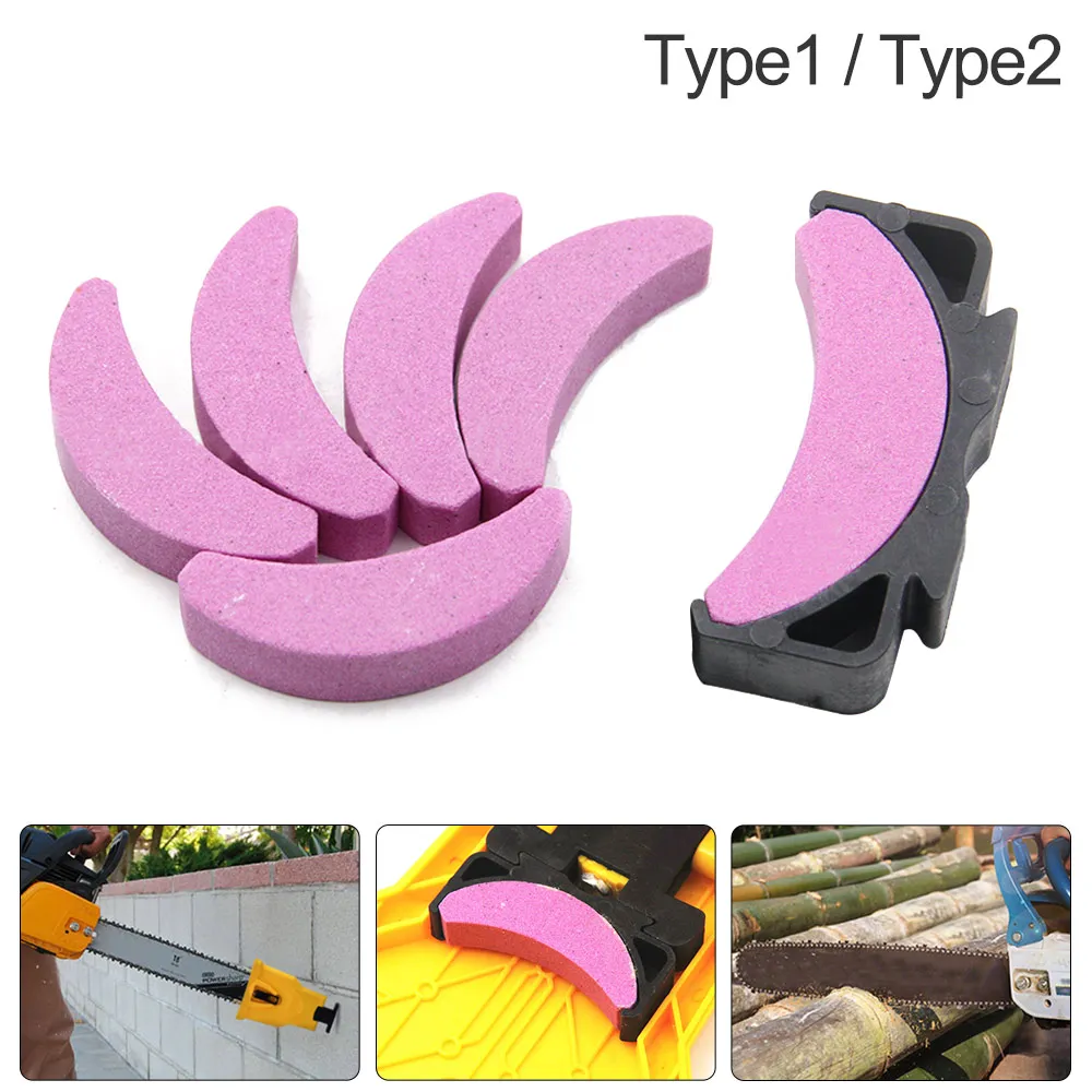 Точильный камень для цепной пилы инструмент с подставкой заточки бензопил по