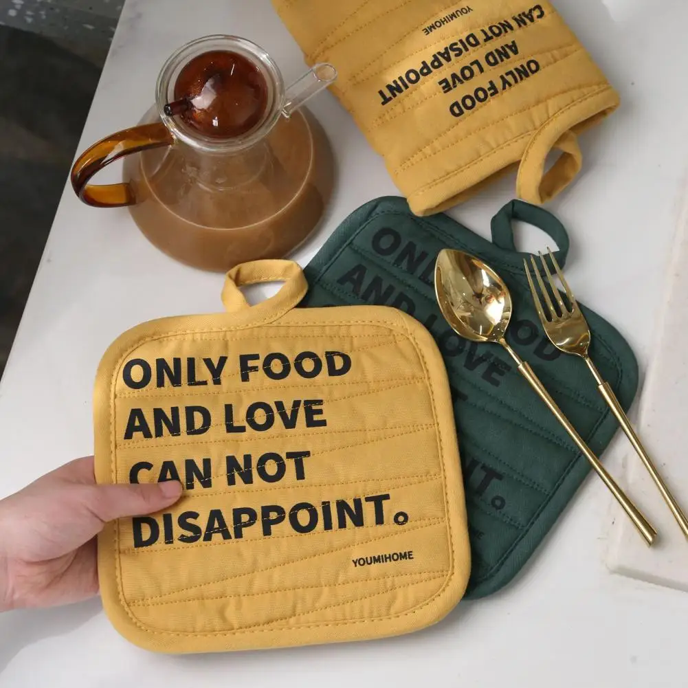 Противоскользящая безопасная варежка для посуды перчатка духовки Нескользящая