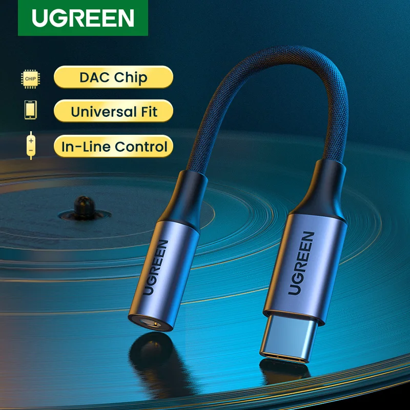 UGRREN USB Type C до 3 5 мм гнездо для наушников адаптер к Aux аудио кабель Шнур DAC чип Pixel 4 2 XL