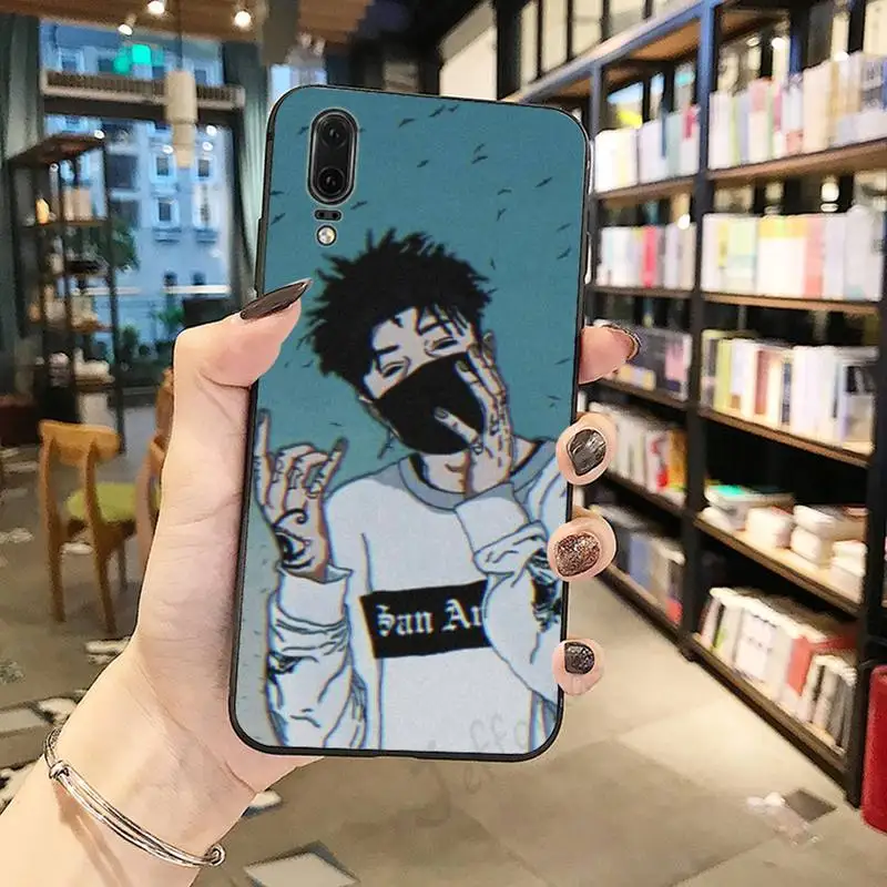 

Scarlxrd Swag Rapper Hip Hop singer luxury Phone Case coque For Huawei honor Mate P 10 20 30 40 Pro 10i 9 10 20 8 x Lite