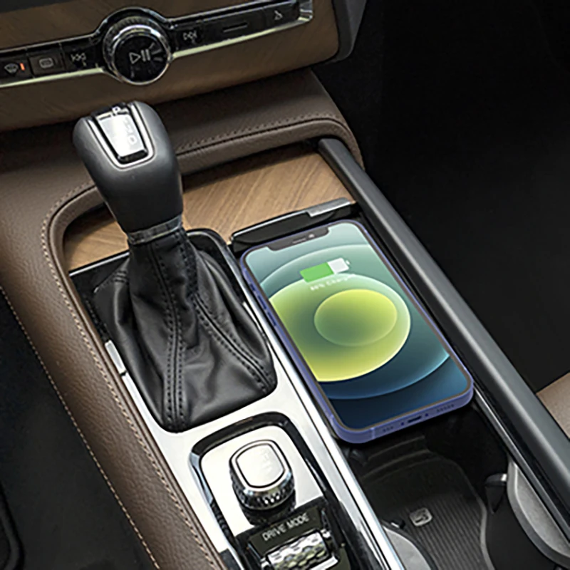 

Автомобильное беспроводное зарядное устройство QI для Volvo XC90 S90 V90 XC60 S60 V60 C60 2018 2019 2020 2021