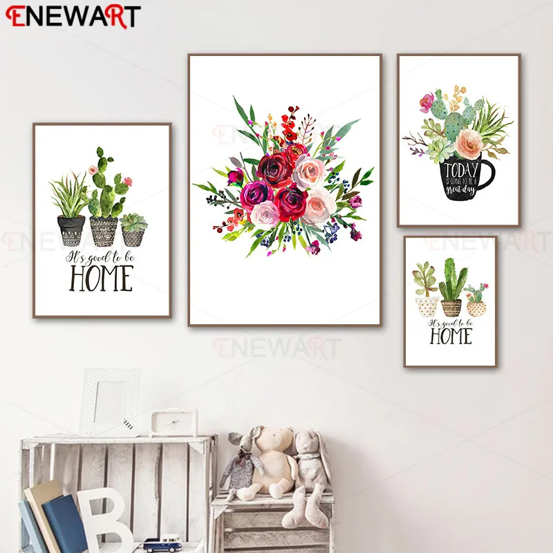 Сегодня будет отличный день Картина на холсте домашний декор украшение для