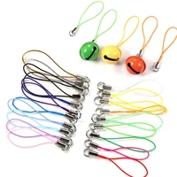 20 100pcs lanyard lariat cord lobster clasp rope christmas bell keychain hooks mobile phone strap charm keyring bag accessories