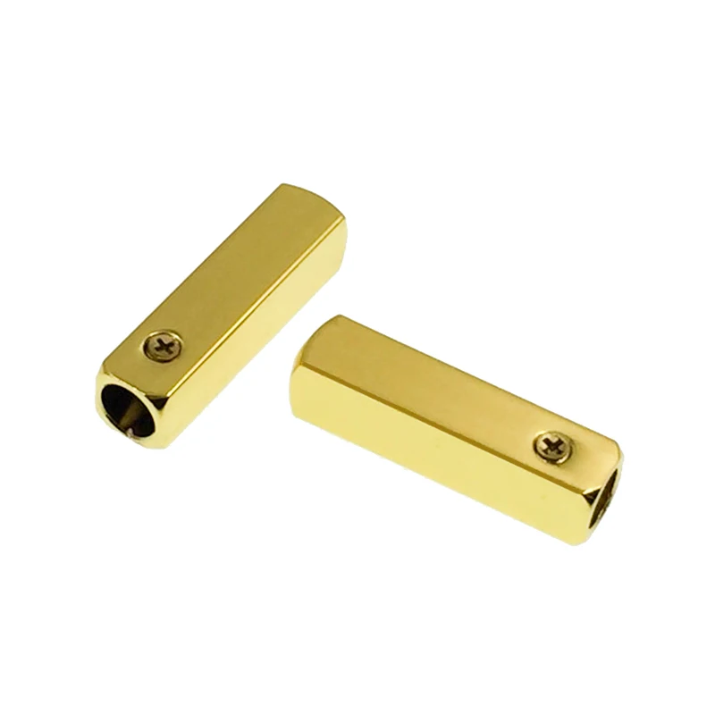 Cadarço de Metal Substituição com Chave de Fenda Pces Conjuntos Moda Aglet 6*6*25mm Sapato Atacadores Espelho Ouro Metal Dicas Cabeças Faça Você Mesmo Weiou100 – 25