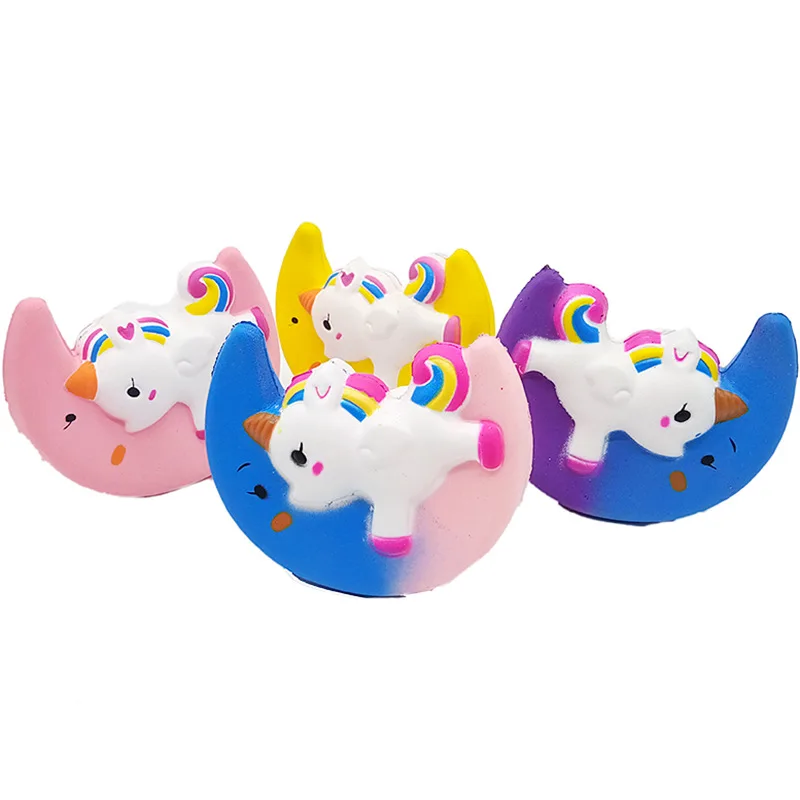 

New Simulation Moon Unicorn Shape Squishy Toy Slow Rebound PU Decompression Toy Squishy Slow Rising Anti Stress Reliever Toy