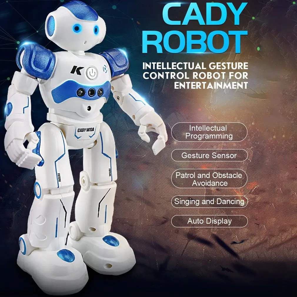 JJRC R2 радиоуправляемый робот игрушка пение танцы говорящий умный обучающая для