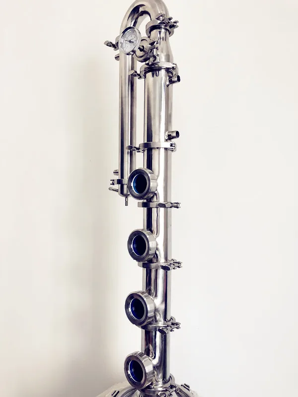 Новый 3 дюймовый дистиллятор с медной крышкой OD91mm наборы пластин * 4 для