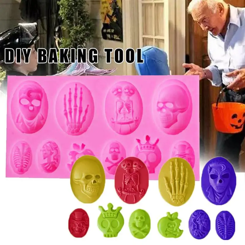 Силиконовые формы для торта на Хэллоуин DIY Инструменты украшения тортов из