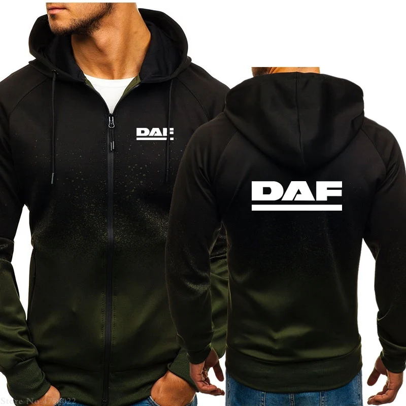 Мужские толстовки с капюшоном модная толстовка и длинным рукавом DAF тонкая