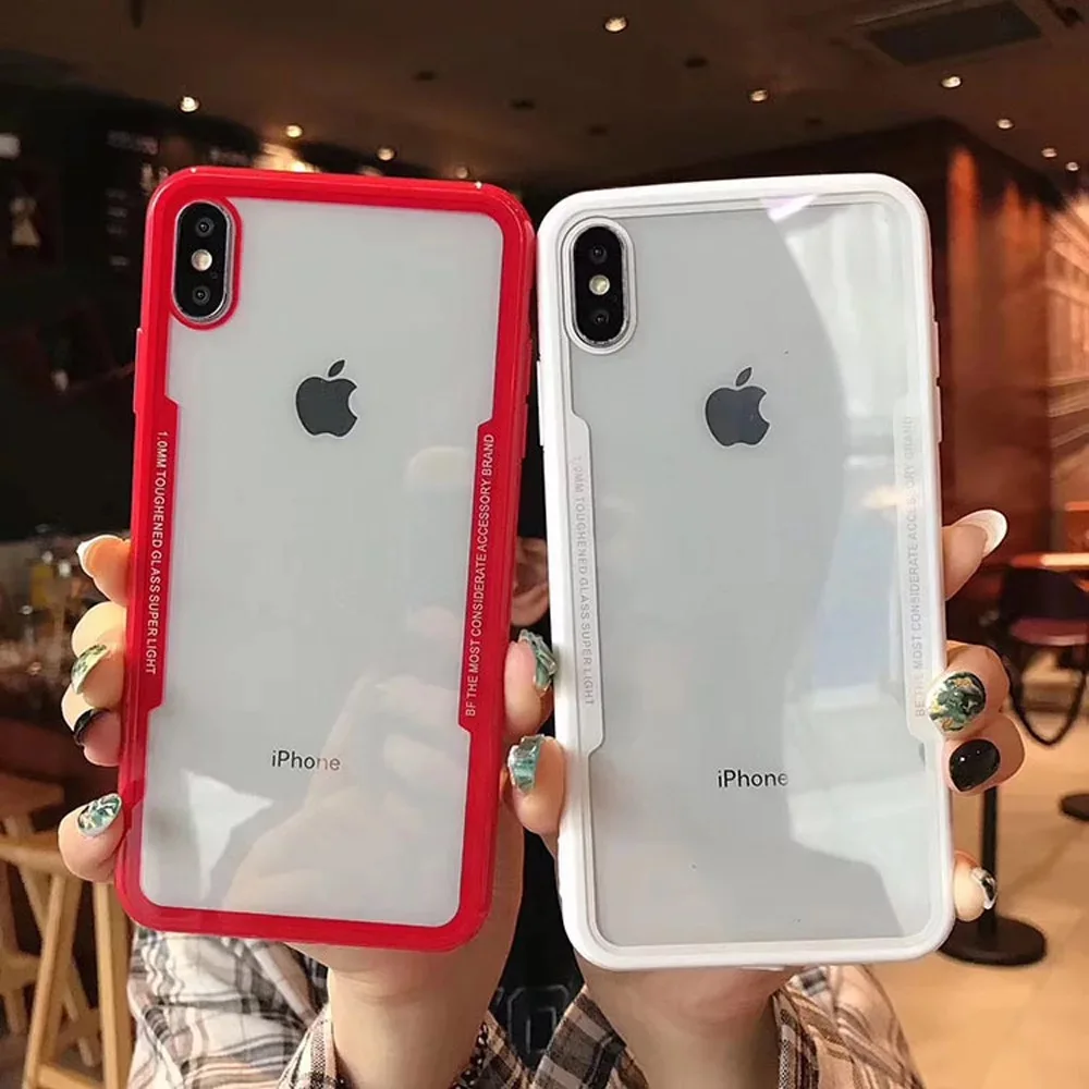 Противоударный чехол для телефона Apple iPhone 12 11 PR0 6 6s 7 8 plus X XS XR Макс 5 5S SE TPU Защитный