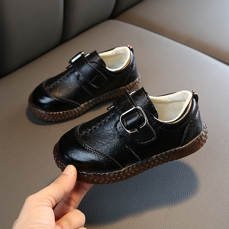 Новая модная Осенняя обувь из искусственной кожи для мальчиков от 1 до 3 лет