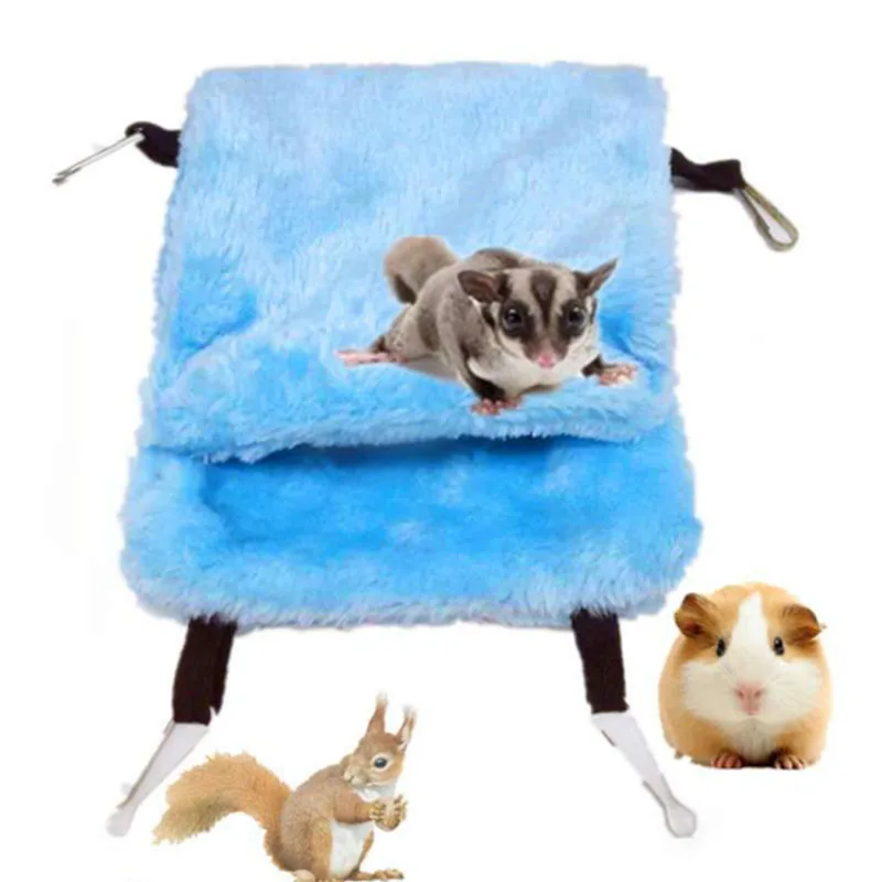 hamster sleeping bag hammock cage house nest for mice rat squirrel guinea pig soft warm small animal product hamster accessories free global shipping