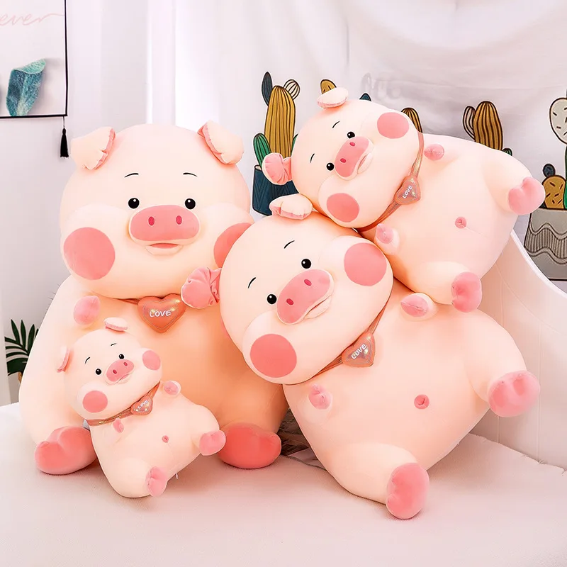 

Soft Fat Pig Plush Hugging Pillow Cute Piggy Stuffed Animal Doll Toy Gifts for Bedding, Kids Birthday, Valentine, Christma