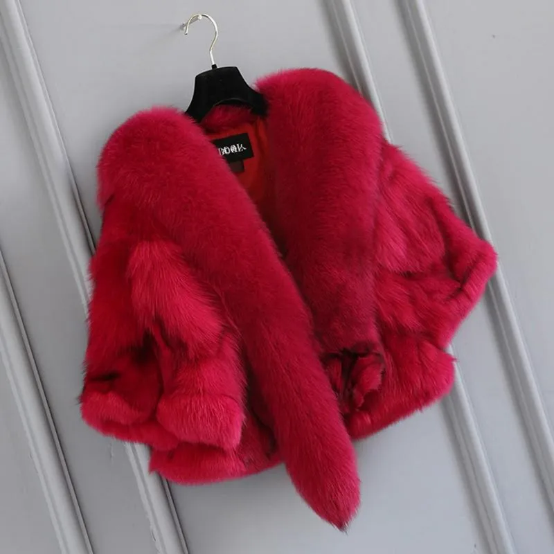 Женская Шуба из натурального меха куртка синего лисьего пальто зимнее жилет с