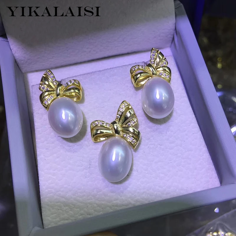 Ювелирные изделия YIKALAISI из стерлингового серебра 925 пробы наборы 2019 натурального