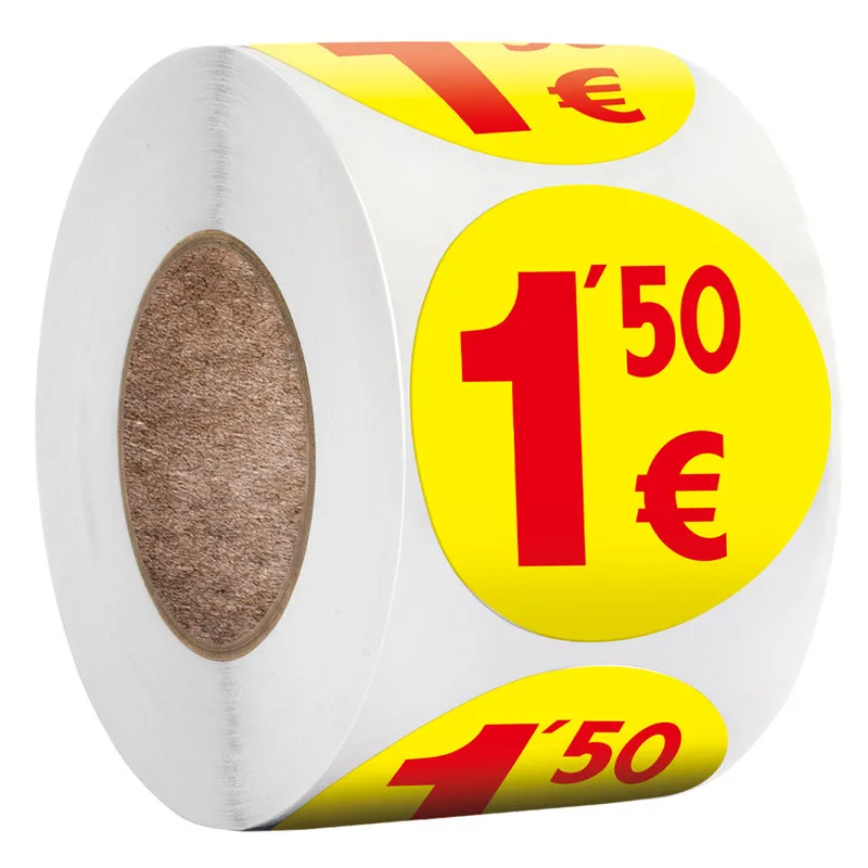 38MM Roll Copper Plate Price Tag Sticker Supermarket Sealing Baking Cake Shop Decoration Label Scrapbook | Дом и сад