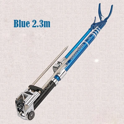 Blue2.3m Крепкий держатель удочки из углеродного волокна, Регулируемая Телескопическая Подставка для удочки 1,7 м 1,9 м 2,1 М 2,4 м - Цвет: Blue2.3m