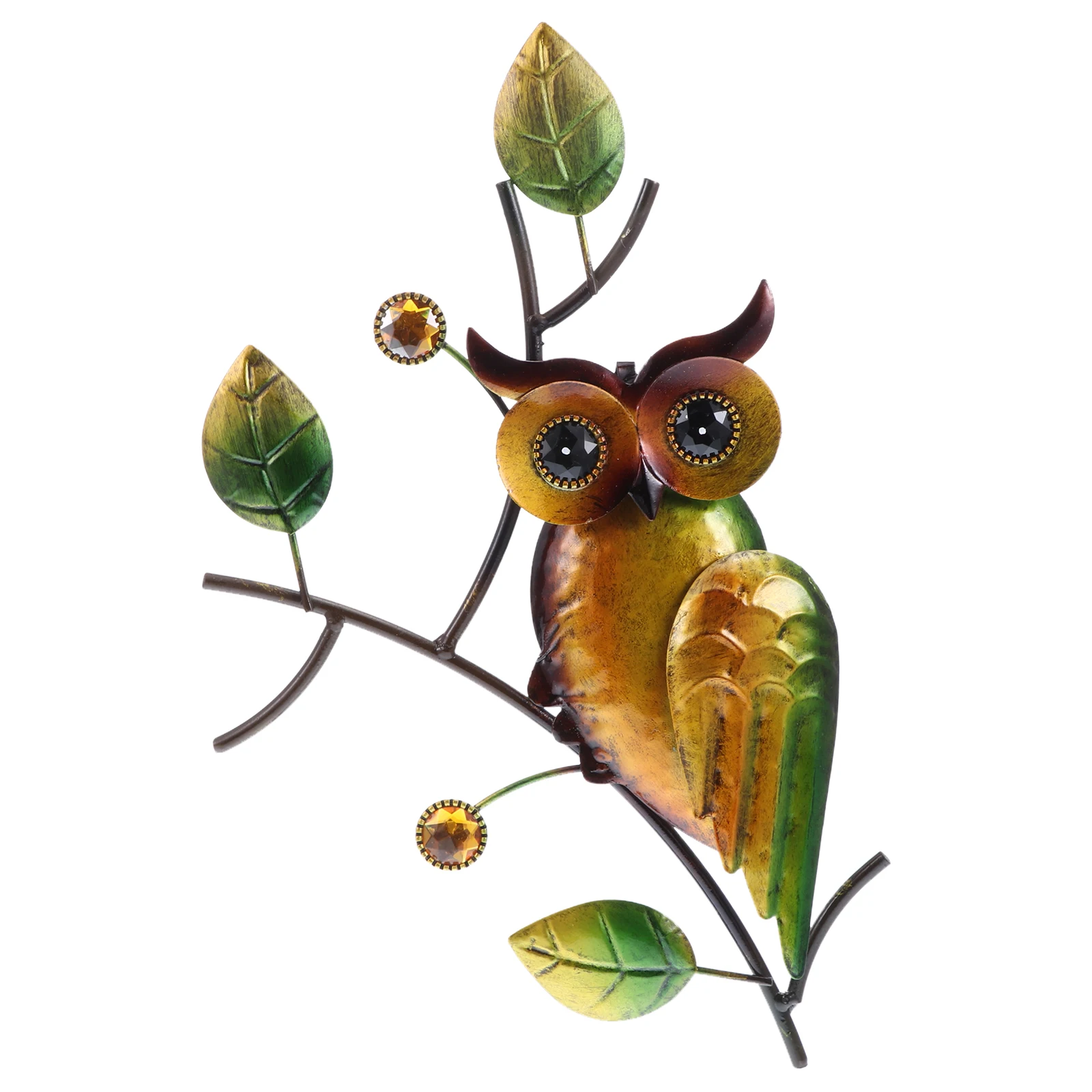 Настенное украшение в виде совы подвесное железная настенная декорация для дома