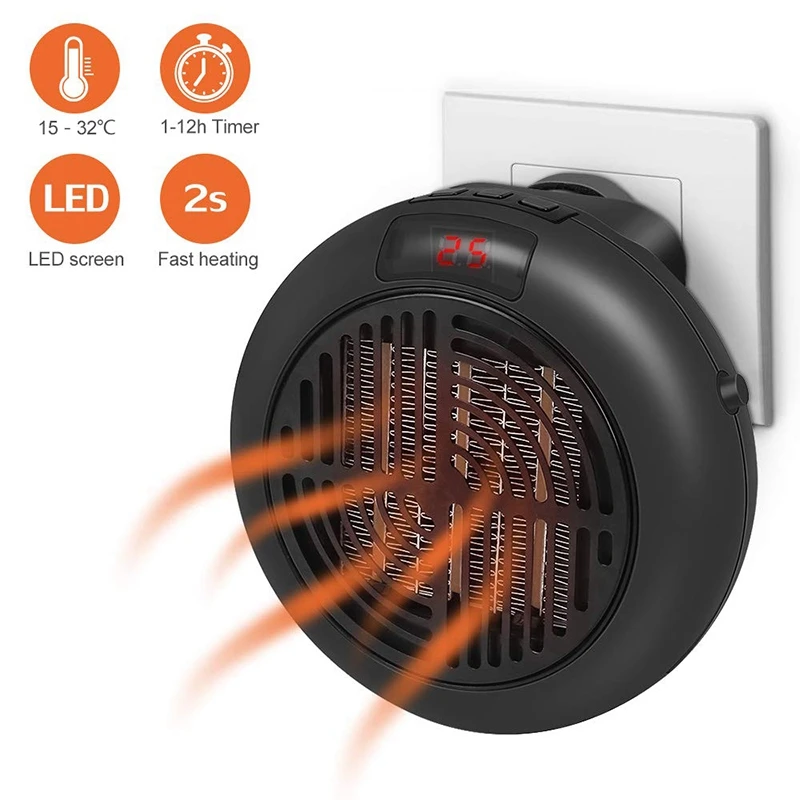 Обогреватель вентиляторный Штепсель 900 Вт мини обогреватель персональный с